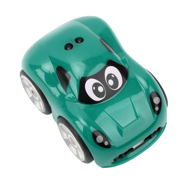 Mini Tegneserie RC Bil 2.4G Fjernkontroll Bil Følge Sporbane Racing RC Bil for Småbarn Gutter Jenter Leke Gave Grønn