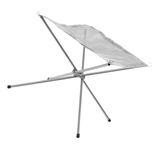 Bærbart utendørs bålsted sammenleggbart bålstativ Camping Grill Mesh brennestativ M 42x42cm/16,5x16,5in