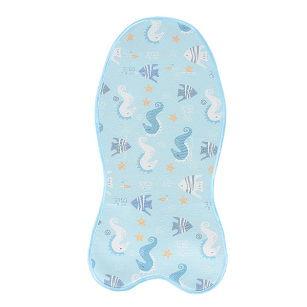 Babyvogn Kjølematte Sommer Is Kjøler Matte Pustende Sove Pute Pad Liner for Vogn Høy Stol Blå