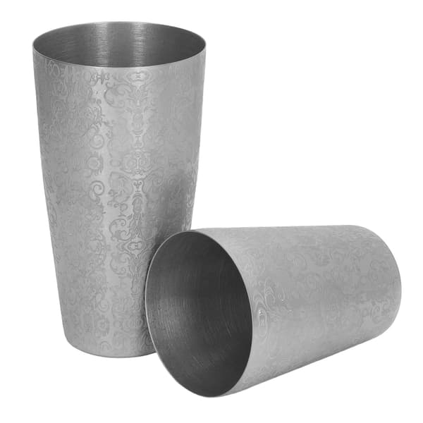 Cocktail Shaker Boston Shaker Sett Gravert Design 304 Rustfritt Stål for Bar Bartender