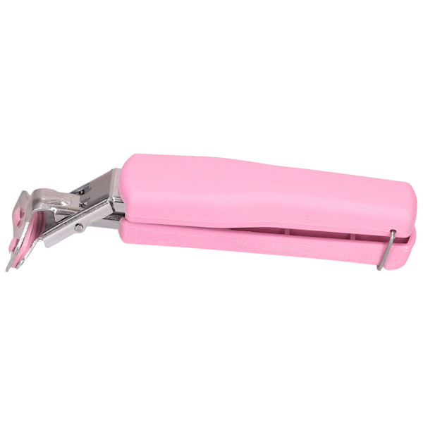 Varme skål fat grep tang sklisikker rustfritt stål anti-skolding plate klemmeholder (rosa)