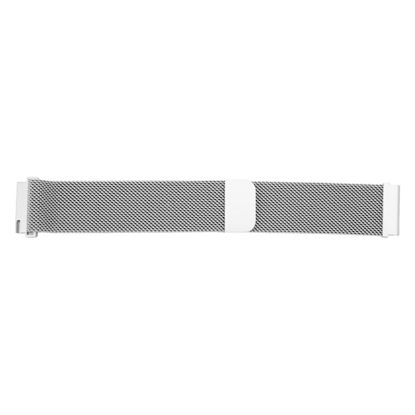 20 mm metall netting klokkebånd i rustfritt stål hurtigutløser generell klokkerem for Galaxy Watch for Vivoactive HR for Amazfit GTS 2 Mini Silver