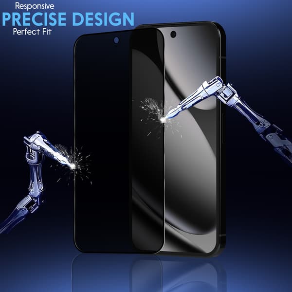 2-Pack Google Pixel 10 Pro Privacy Skärmskydd & 2-Pack linsskydd - Härdat Glas 9H - Super kvalitet 3D