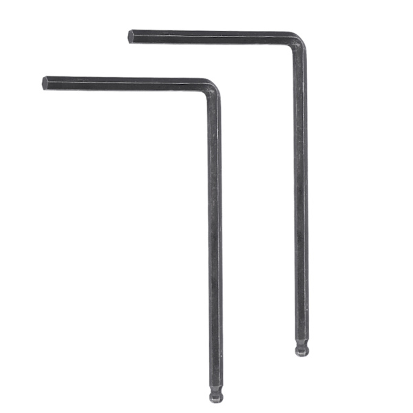 2 STK trussstang unbrakonøkkelverktøy 4mm / 5mm kuleende for Martin akustisk gitar (svart 5mm)