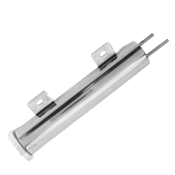 2x10 tommer Rustfrit Stål Radiator Overløbstank Opsamlingsflaske Med Monteringstilbehør Universal
