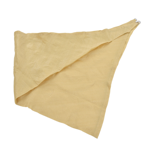 Solsegel HDPE Triangel Baldakin UV-skydd 3x3x3 Meter Beige för trädgård pool