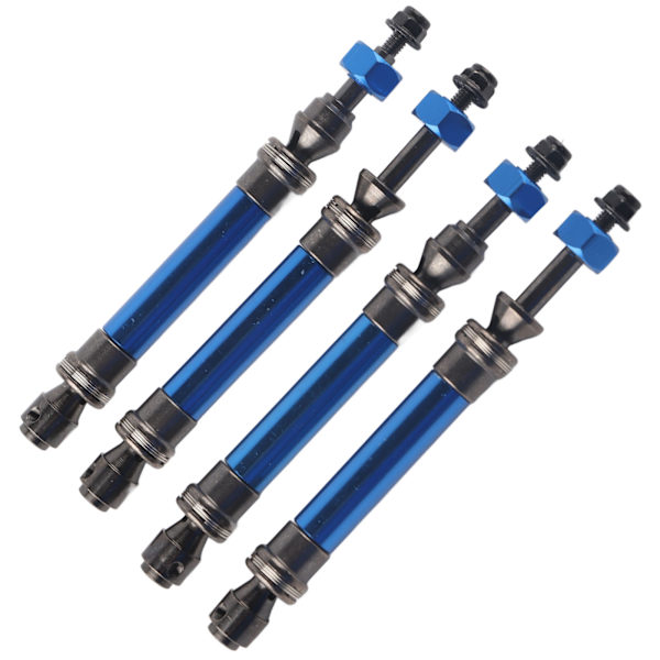 4 kpl CVD Etu Taka Vetoakseli Metallinen Voimansiirtoakseli Traxxas Slash 4X4 1/10 RC CarTummansininen