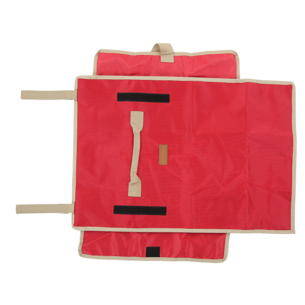 Tältpåse Förvaringsväska Enkelt handtagsdesign Mesh Oxford-tyg Tältpinnar Camping Hammer Store Pack Röd