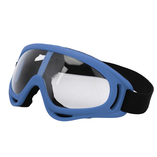 Slalåmbriller PC Transparent Linser UV-beskyttelse Vindtett Justerbart Hodebånd Snowboardbriller for Menn Kvinner Mørkeblå Ramme