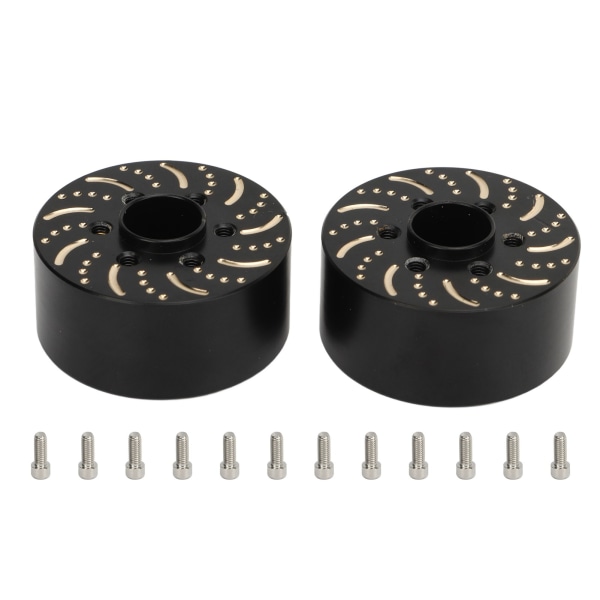 Messing hjulvægte Messing 6 hullers hjul sekskantet nav adapter vægt til 1,9 tommer 2,2 tommer Beadlock hjulfælg 18,5 mm