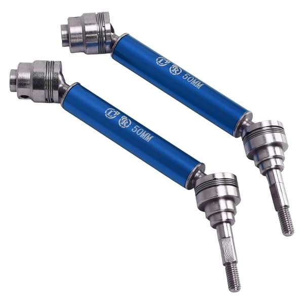 1 Par RC Front Drivaksel Stål Aluminium Legering Rustsikker 1/10 Front Transmisjonsaksel for TRAXXAS Blå