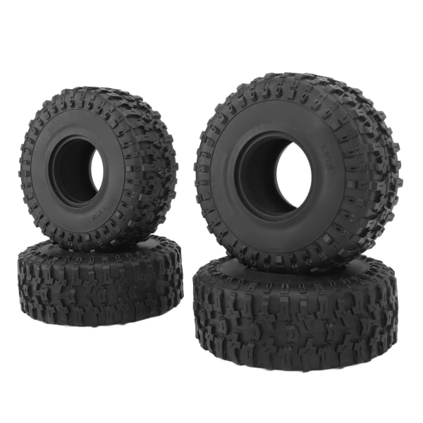 4st 1.9in RC Crawler Däck för SCX10 Hög Nötningsbeständighet Stark Dämpning Flexibel 1/10 RC Gummihjul Däck