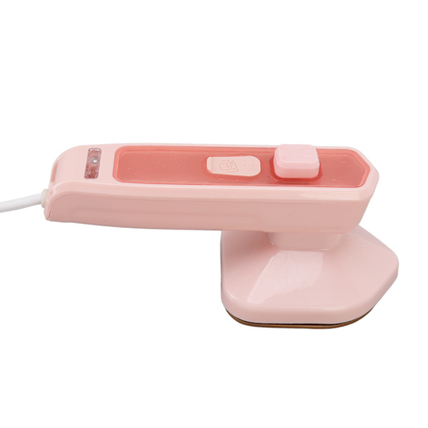 Mikro dampstrygejern håndholdt letvægts bærbar mini dampstrygejern EU-stik 220V til hjem rejse sovesal pink