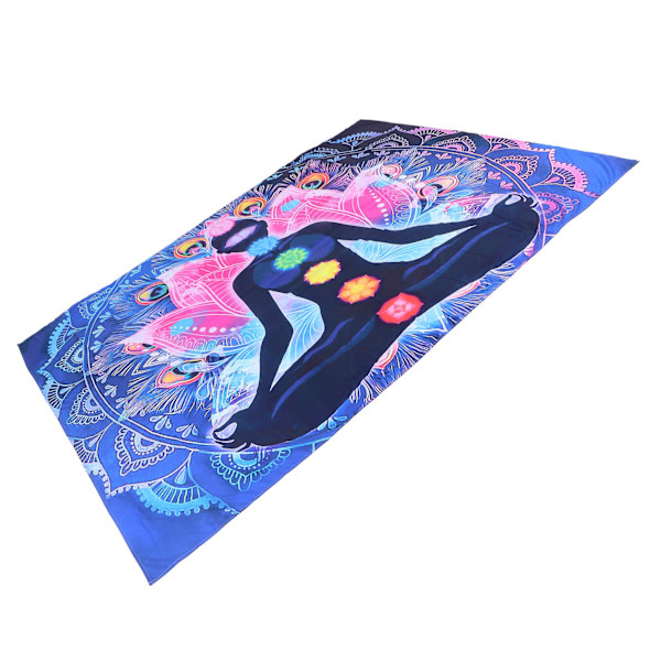 Veggteppe i nordisk stil, polyesterfiber, veggteppe, bakgrunnskunstdekor, 150 x 150 cm