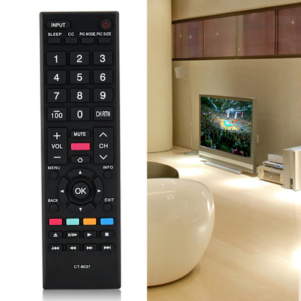 CT-8037 Multifunktionel TV-fjernbetjening til Toshiba-controller