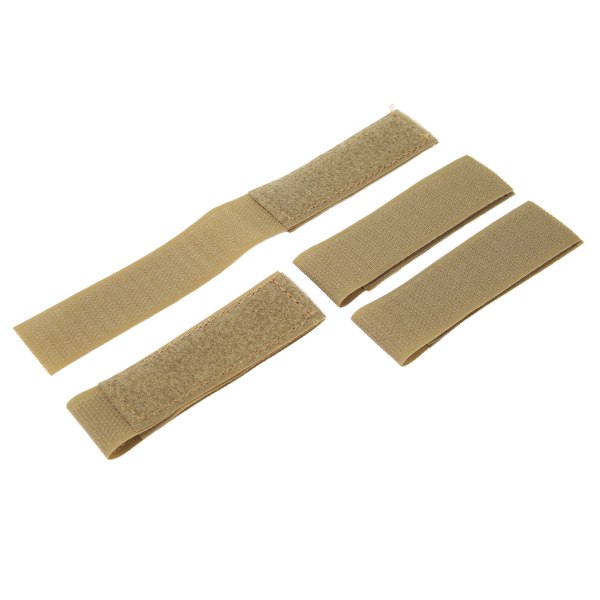 4 st Hook and Loop Patch Nylon Hook and Loop Molle Fästplatta för Träningsväst Jakt Skytte Spel Khaki