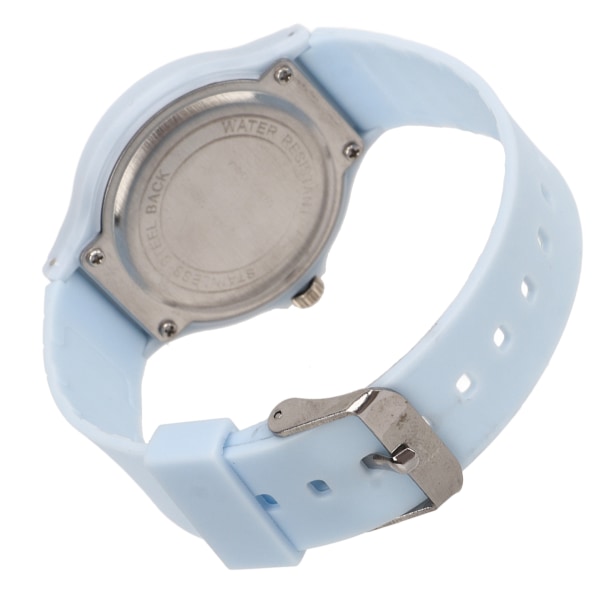 Quartz Watch Silent Waterproof Big Numbers Minimalistisk Fashionable Sports Watch til Studerende Blå