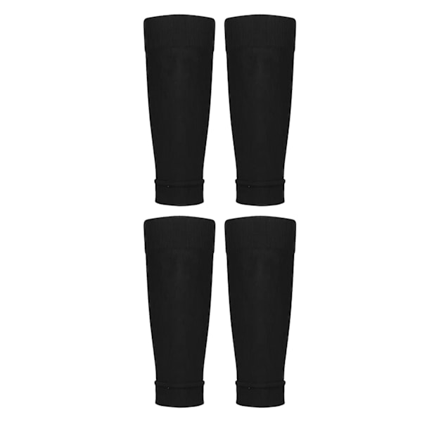 2 Paria Shin Guard -suojiahihoja Nylon, Koko 38‑47, Urheilutarvike Jalkapallolle, Musta