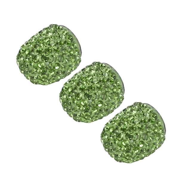 8 st cap Handgjord gnistrande strass attraktiv universal för modifiering grön