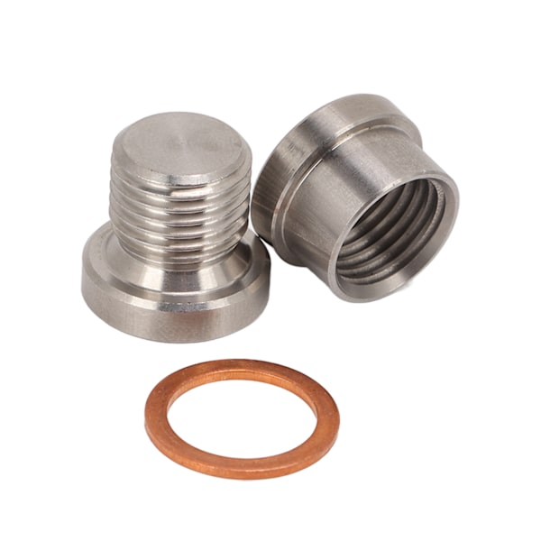 Automotive Syresensor Adapter Metall Biltillbehör Elektrogalvaniserad Hög Hållfasthet M12x1.25