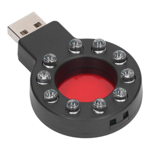USB-gränssnittskameradetektor 10 infraröda lampor GPS-lokaliseringsavsökning RF-signaltestare 5V