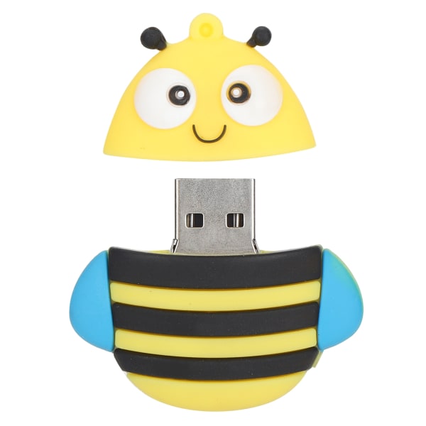 USB Flash Drive Valgfri lagring Bee Shape USB Memory Stick for Store Transfer Data4GB