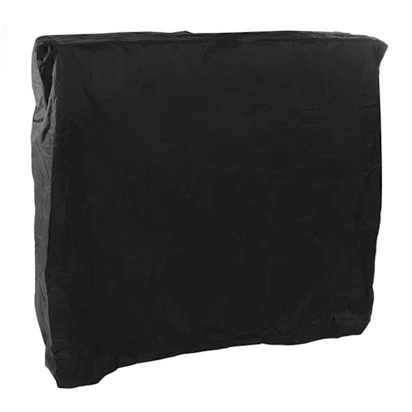 Pingisbordsöverdrag Svart Dragkedja 210 Silverbelagd Vattentät Dammtät Tennisbordsöverdrag för Uteplats 155x75x150cm