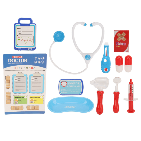 Lægelegetøj Uddannelsesroller Spil spil Børn Lad som om Stetoskop Læge Hospital Medicinsk legetøjssæt