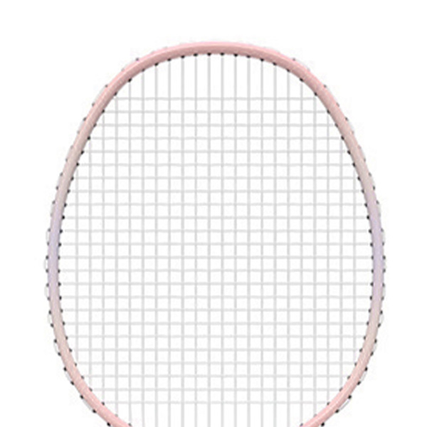 Badmintonracketset för utomhusspel i trädgården, inklusive 2 racketar, 3 nylonbollar och 1 väska för nybörjare, vuxna, rosa