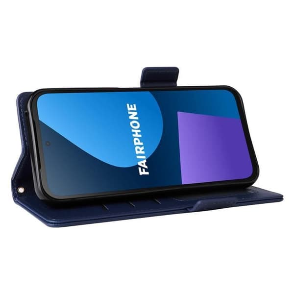 Fairphone 5 5G PU-läderfodral - Marinblå