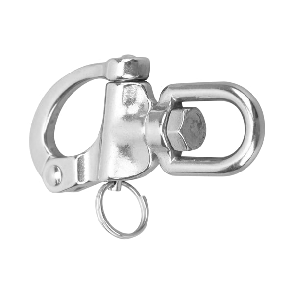 Roterende fjærkrok Rustfritt stål Snap Clip Spenne Spenne Metal Hardware Accessories128mm