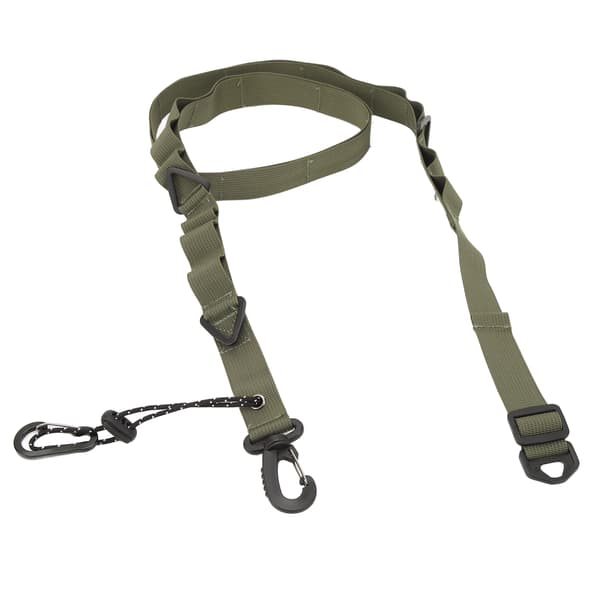Camping Förvaringsrem Multifunktionell Halkfri Nylon Axelrem med Triangulär Ring för Campingtillbehör Grön