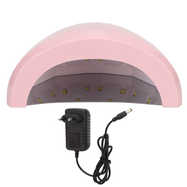 UV LED Nagellampa Intelligent Infraröd Sensor Pekskärm Rosa UV-lampa Nageltork 100‑240V EU-kontakt