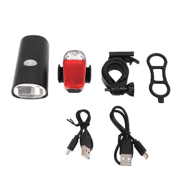 LED-pyöränvalosarja USB set maastopyörän ajovalot Pyöräilyn taskulamppulaitteet