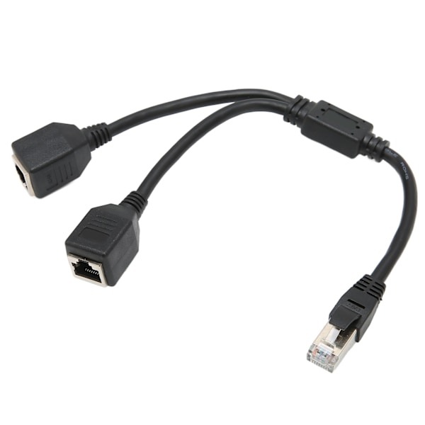 RJ45 Ethernet Adapter Kabel Forlengelse 1 til 2 Port Utmerket Tilkobling Overføring Godt Signal Ethernet Socket Adapter
