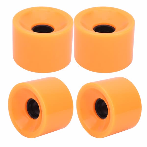 4 STK/Sæt Skateboard Høj Elastisk Farverig PU Hjul Tilbehør til De Fleste Skateboards Orange