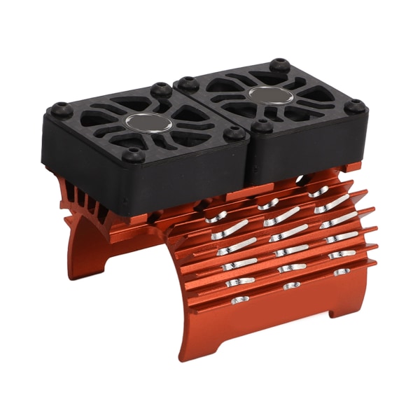 40‑42 mm børsteløs motorkøleventilator Dobbeltmotor køleplade radiator til 1/8 fjernbetjening CarOrange