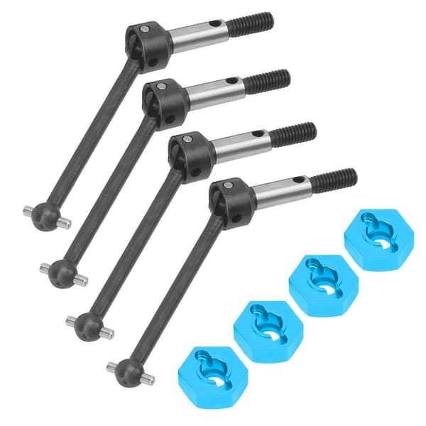 CVD Metalldrivaxel Transmissionsaxel med Adapter för Sakura D3/XIS S/TB03/TB03D/TB03R Blå