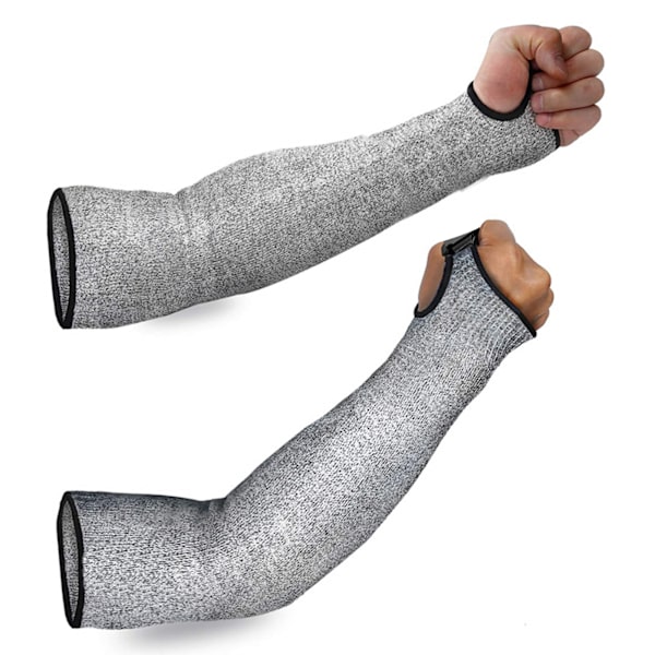 1 par armskyddshylsor skärbeständiga tumhålskydd för arbetssäkerhet tumhål 45cm / 17,72in