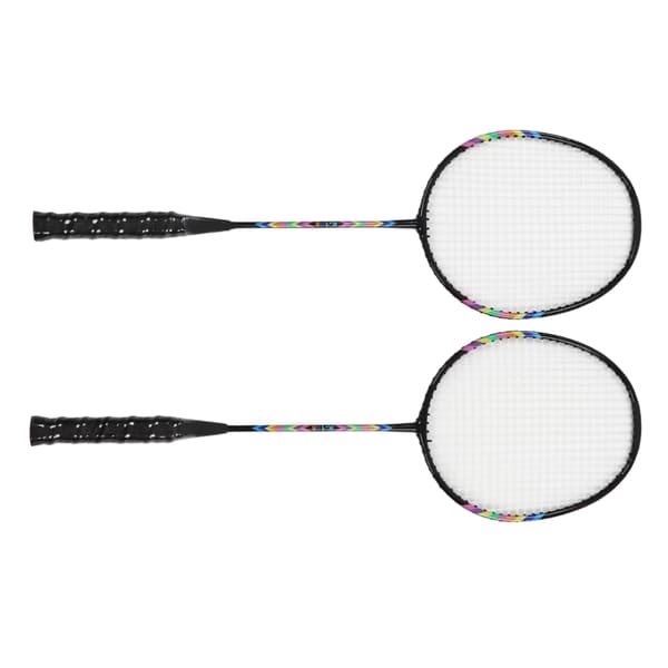2 stk. badmintonracketer, lett, solid, dobbel badmintonracket med oppbevaringspose for 2 spillere