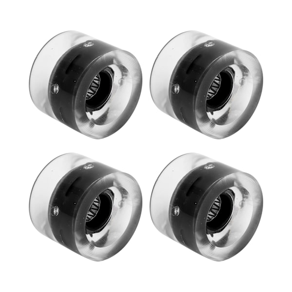78A 60x45 mm højelastisk skateboard flashhjul PU fyld til Longboard Cruiser Board (sort)