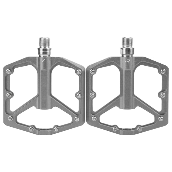 1 par ZTTO terrengsykkelpedaler Aluminiumslegering sklisikre sykkelplattform flate pedaler (titan)