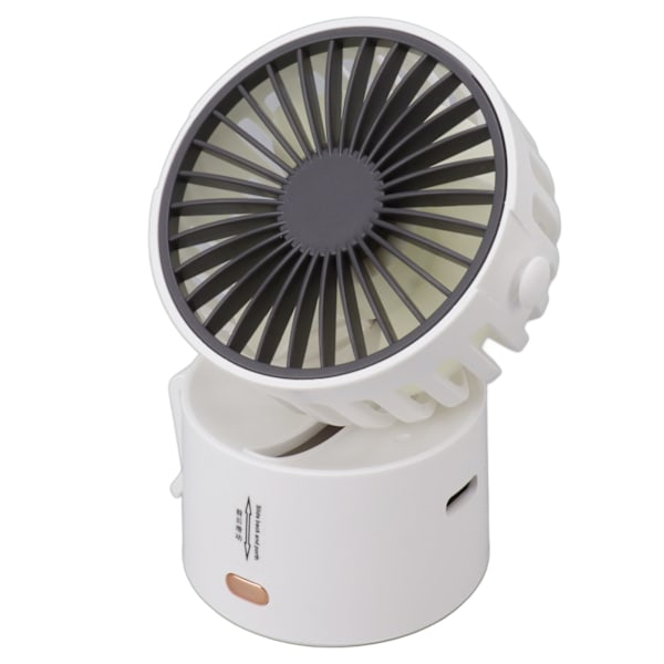 Bærbar Talje Clip On Ventilator Halskæde Ventilator Hængende Hals Talje Clip USB Ventilator med Snøre Hvid