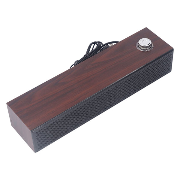 Trädatorhögtalare Desktop Soundbar HiFi Stereoljud AUX i trådbunden USB driven Soundbar för PC Laptop Surfplattor Monitor