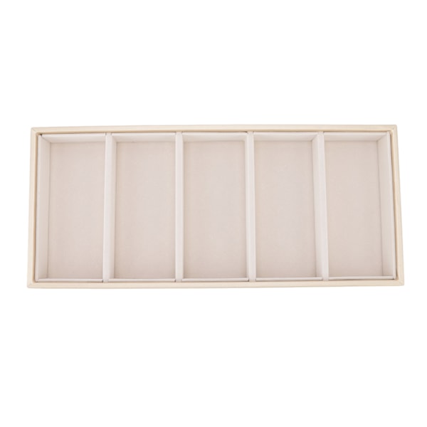 5 Gitter Brilleetui Multifunktion Platzsparend 5 Schlitz Sonnenbrillenhalter Aufbewahrungsbox Beige