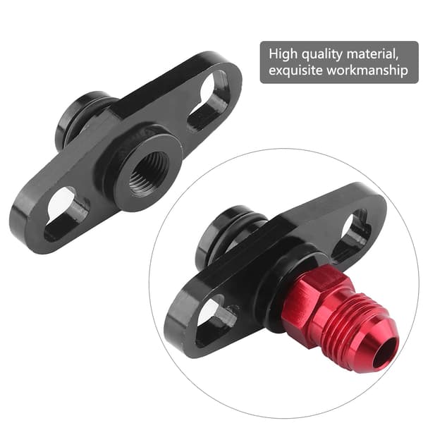 Bränsleskena Tryckregulator Adapter med Kopplingar för Mitsubishi Evo 1 2 3ECLIPSE DSM
