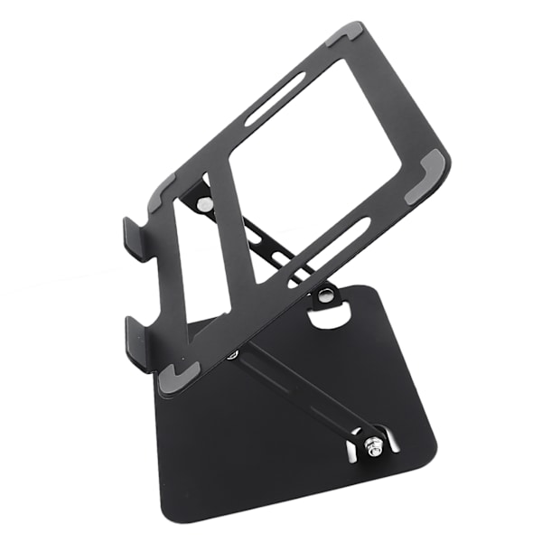 Hopfällbar bärbar datorstativ Höjdjusterbar kolstål Notebook Riser Hållare Laptop Riser för skrivbord Svart