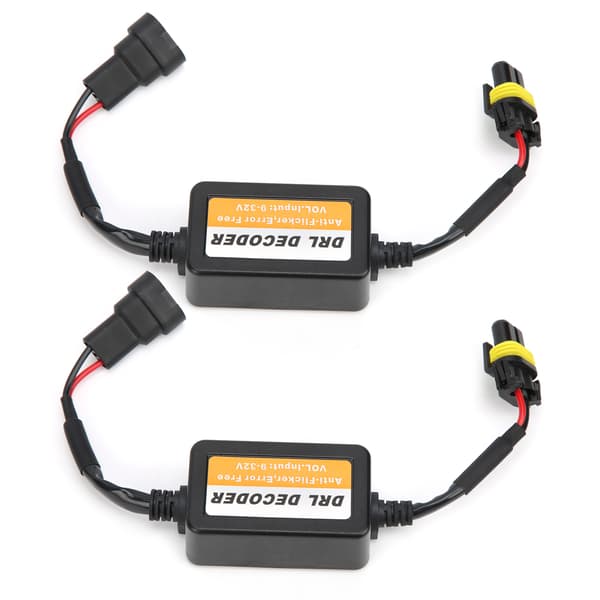 Universal Daytime Running Light Decoder Felfri 9006 LED-lampor Anti Flicker 9 32V