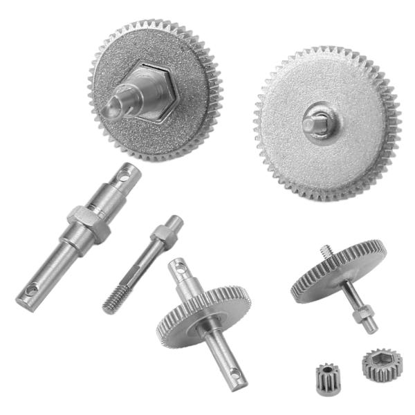 RC Vaihteiston Hammaspyöräsarja Hammaspyörä ja Akseli Ruostumaton teräs AXIAL SCX24 AXI90081 AXI00001 AXI00002 1/24 RC-autoon