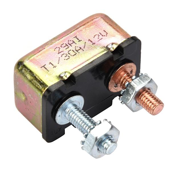 Auto Marine 12/24V Universal Automatisk Sikring Nulstil Strømafbryder med Metal Cover (30A)